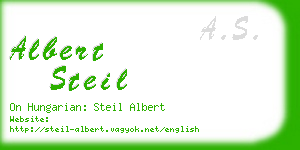 albert steil business card